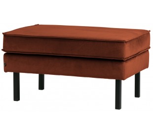 Skammel i velour 84 x 54 cm - Taupe 2