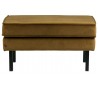 Rodeo Skammel i velour 84 x 54 cm - Honning
