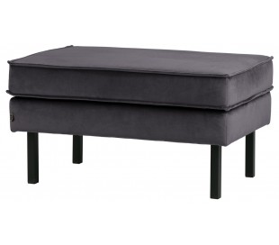 Skammel i velour 84 x 54 cm - Oliven 2