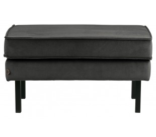 Skammel i velour 84 x 54 cm - Pink