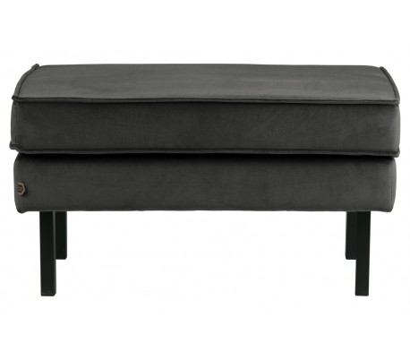 Skammel i velour 84 x 54 cm - Pink