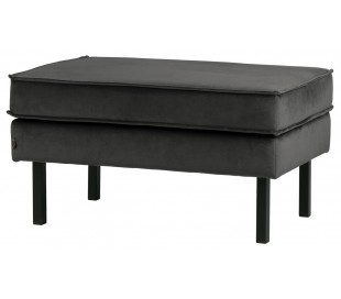 Skammel i velour 84 x 54 cm - Pink 2