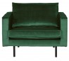 Rodeo Lænestol i velour B105 cm - Grøn