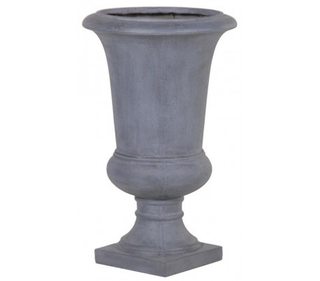 Blomsteropsats på piedestal H138 cm - Antik jerngrå