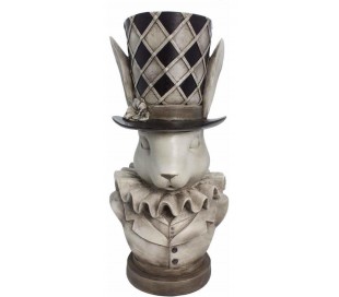 Planteopsats på fod H38 x Ø41 cm - Antik grå