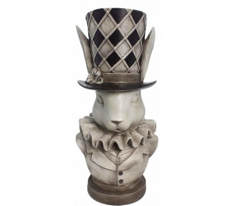 Planteopsats på fod H38 x Ø41 cm - Antik grå