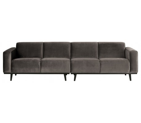 4-personers sofa i velour 280 cm - Varm grøn