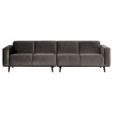 4-personers sofa i velour 280 cm - Varm grøn
