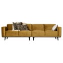 4-personers sofa i velour 280 cm - Taupe