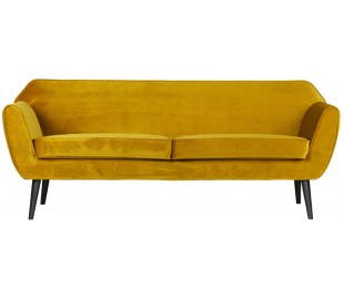 2,5-personers sofa B187 cm - Varm grøn velour