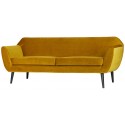 2,5-personers sofa B187 cm - Varm grøn velour