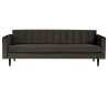 3-personers sofa i velour B236 cm - Varm grøn