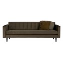 3-personers sofa i velour B236 cm - Varm grøn