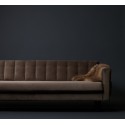3-personers sofa i velour B236 cm - Varm grøn