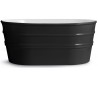 Tinozza håndvask i keramik 58,5 x 40 cm - Sort