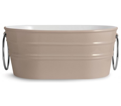 Tinozza håndvask i keramik 58,5 x 40 cm - Sort