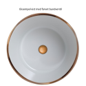 Tinozza håndvask i keramik 58,5 x 40 cm - Kobber