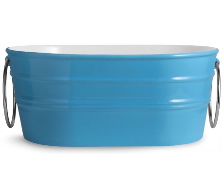 Tinozza håndvask i keramik 58,5 x 40 cm - Solgul