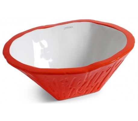 Terra håndvask i keramik 54 x 46 cm - Lilla