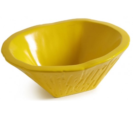 Terra håndvask i keramik 54 x 46 cm - Passionsrød