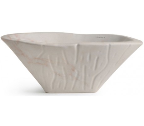 Terra håndvask i keramik 54 x 46 cm - Orange