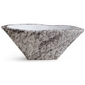 Terra håndvask i keramik 54 x 46 cm - Grå marmor