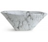 Terra håndvask i keramik 54 x 46 cm - Hvid marmor