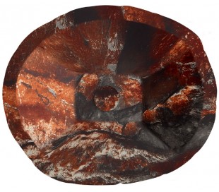 Terra håndvask i keramik 54 x 46 cm - Grøn marmor 2