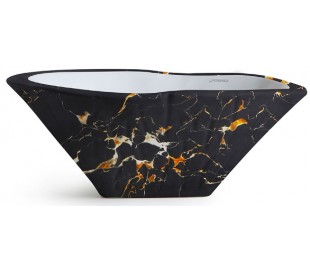 Terra håndvask i keramik 54 x 46 cm - Lava marmor