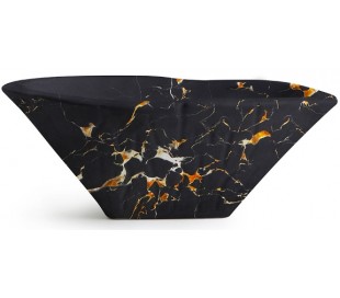 Terra håndvask i keramik 54 x 46 cm - Lava marmor