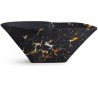 Terra håndvask i keramik 54 x 46 cm - Sort marmor