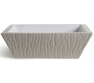 Pietra håndvask i keramik 59,5 x 39,5 cm - Hvid