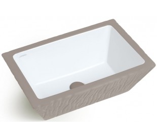 Pietra håndvask i keramik 59,5 x 39,5 cm - Hvid 2