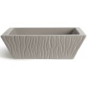 Pietra håndvask i keramik 59,5 x 39,5 cm - Mat ler grå