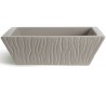 Pietra håndvask i keramik 59,5 x 39,5 cm - Mat ler grå
