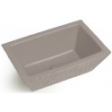 Pietra håndvask i keramik 59,5 x 39,5 cm - Mat ler grå