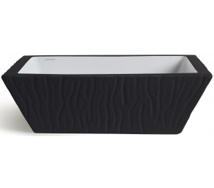 Pietra håndvask i keramik 59,5 x 39,5 cm - Mat ler grå