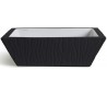 Pietra håndvask i keramik 59,5 x 39,5 cm - Mat sort
