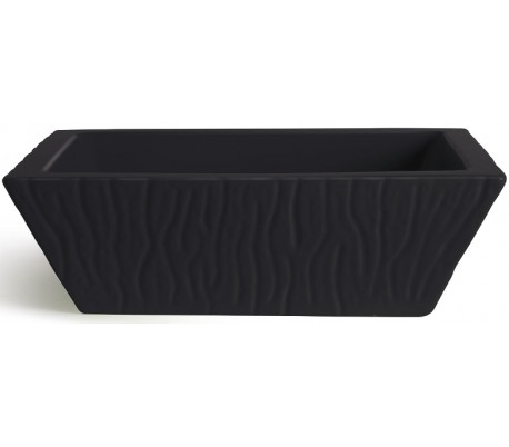 Pietra håndvask i keramik 59,5 x 39,5 cm - Mat ler grå