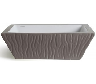 Pietra håndvask i keramik 59,5 x 39,5 cm - Mat sort