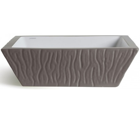 Pietra håndvask i keramik 59,5 x 39,5 cm - Mat sort