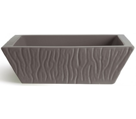 Pietra håndvask i keramik 59,5 x 39,5 cm - Mat sort