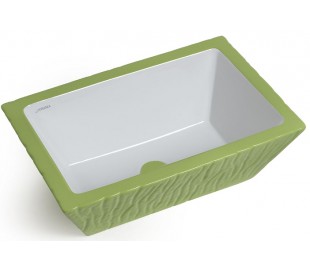 Pietra håndvask i keramik 59,5 x 39,5 cm - Mat basalt 2