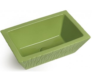 Pietra håndvask i keramik 59,5 x 39,5 cm - Mat sort 2