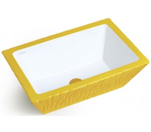 Pietra håndvask i keramik 59,5 x 39,5 cm - Passionsrød 2