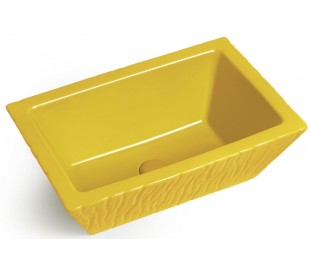 Pietra håndvask i keramik 59,5 x 39,5 cm - Passionsrød 2