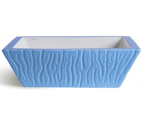 Pietra håndvask i keramik 59,5 x 39,5 cm - Solgul