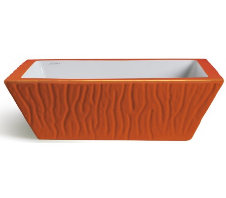 Pietra håndvask i keramik 59,5 x 39,5 cm - Cyan