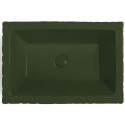 Pietra håndvask i keramik 59,5 x 39,5 cm - Mat engelsk grøn