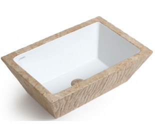 Pietra håndvask i keramik 59,5 x 39,5 cm - Engelsk grøn 2